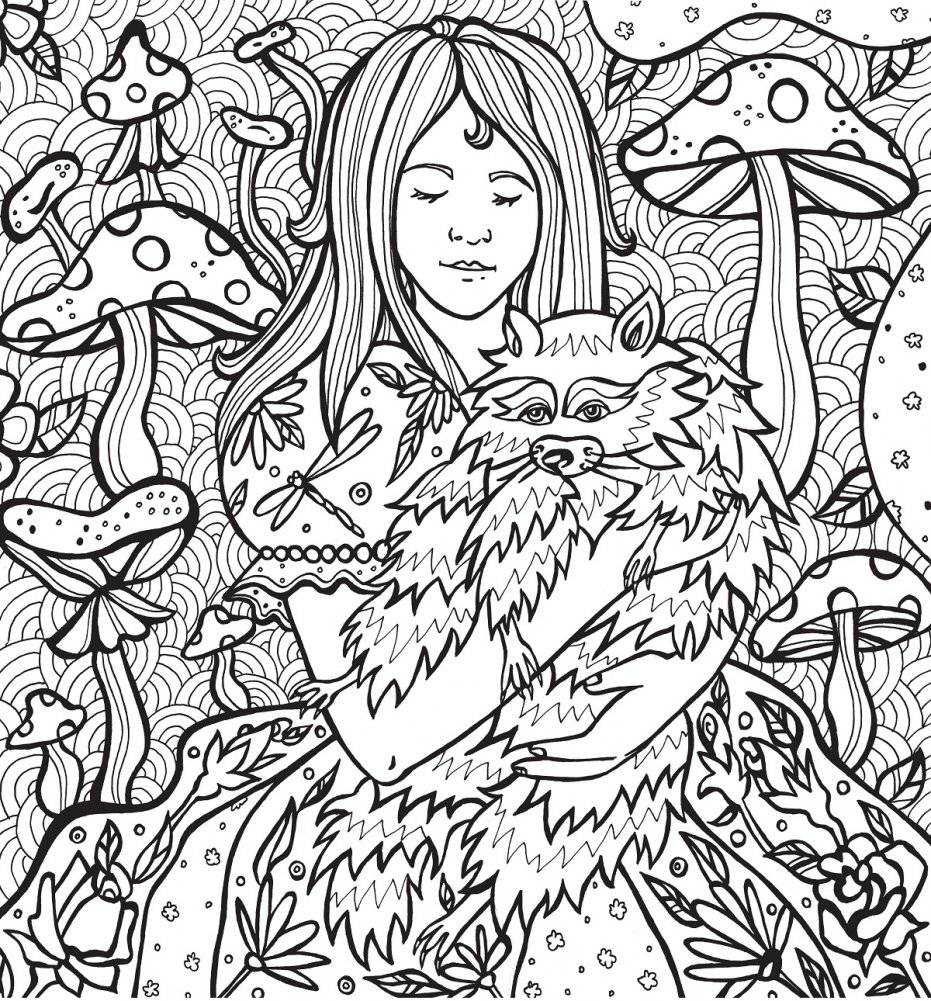 Раскраска-антистресс. Волшебные существа фото книги 5