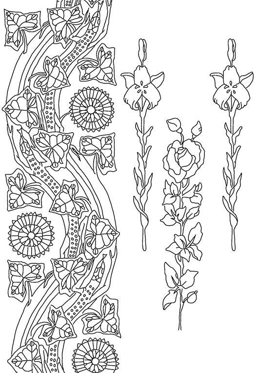 Рисунки и узоры в стиле ар-нуво. Раскрашивай и отдыхай фото книги 3