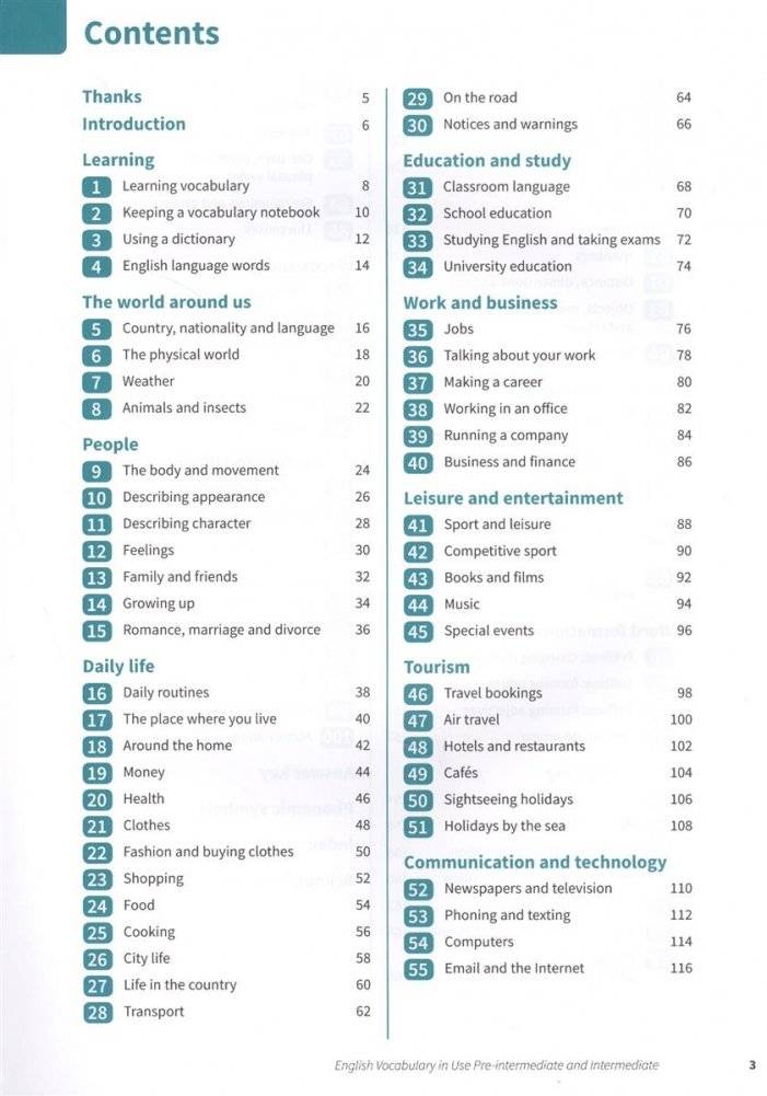 English Vocabulary in Use. Pre-intermediate and Intermediate. Book with Answers фото книги 2