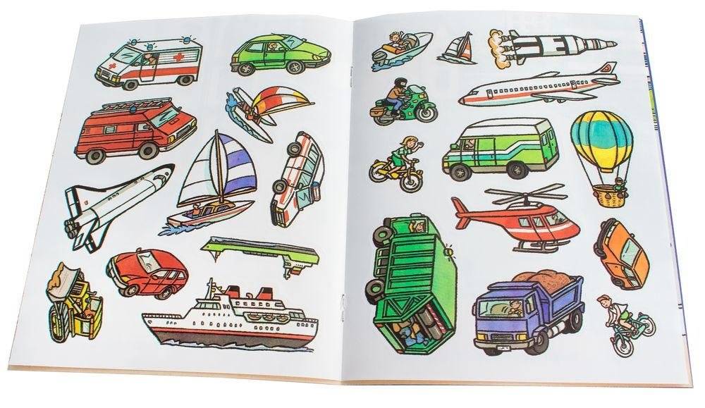 Транспорт (с наклейками) фото книги 2