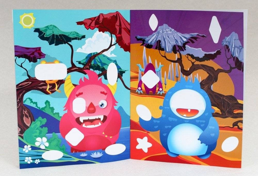 Полезные наклейки. Забавные монстрики фото книги 2