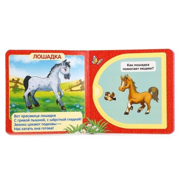 Домашние животные. Книжка с окошками фото книги 2