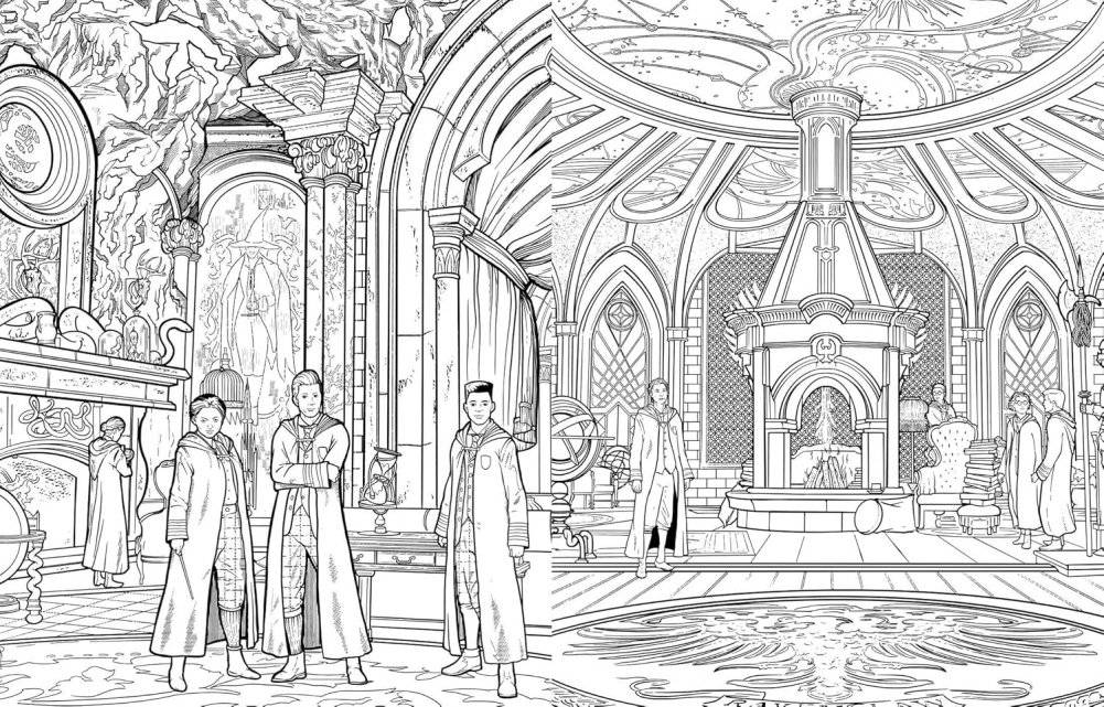 Hogwarts Legacy: The Official Coloring Book фото книги 3