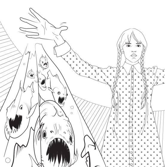 Wednesday Official Coloring Bk фото книги 4