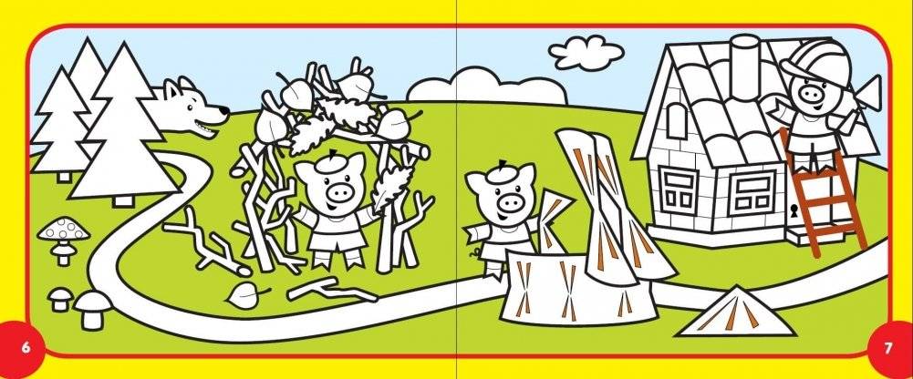 Раскраска. Любимые сказки фото книги 4