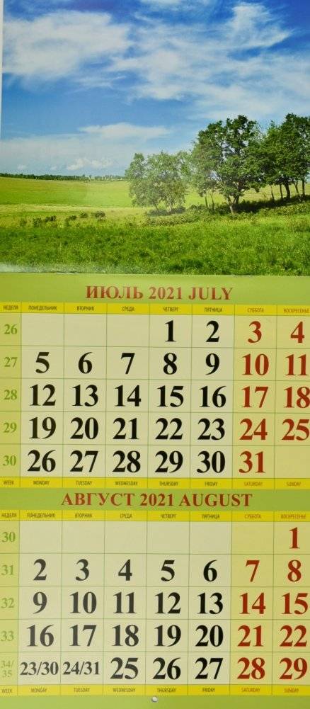 Пейзажи России. Календарь настенный перекидной на скрепке на 2021 год фото книги 3