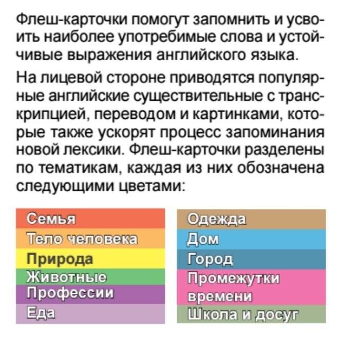 500 самых нужных английских слов и фраз. Флеш-карточки (без русской транскрипции) фото книги 2
