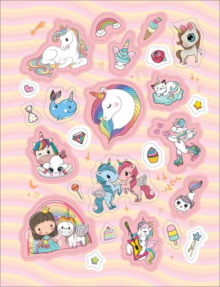 100 наклеек. Единороги фото книги 2