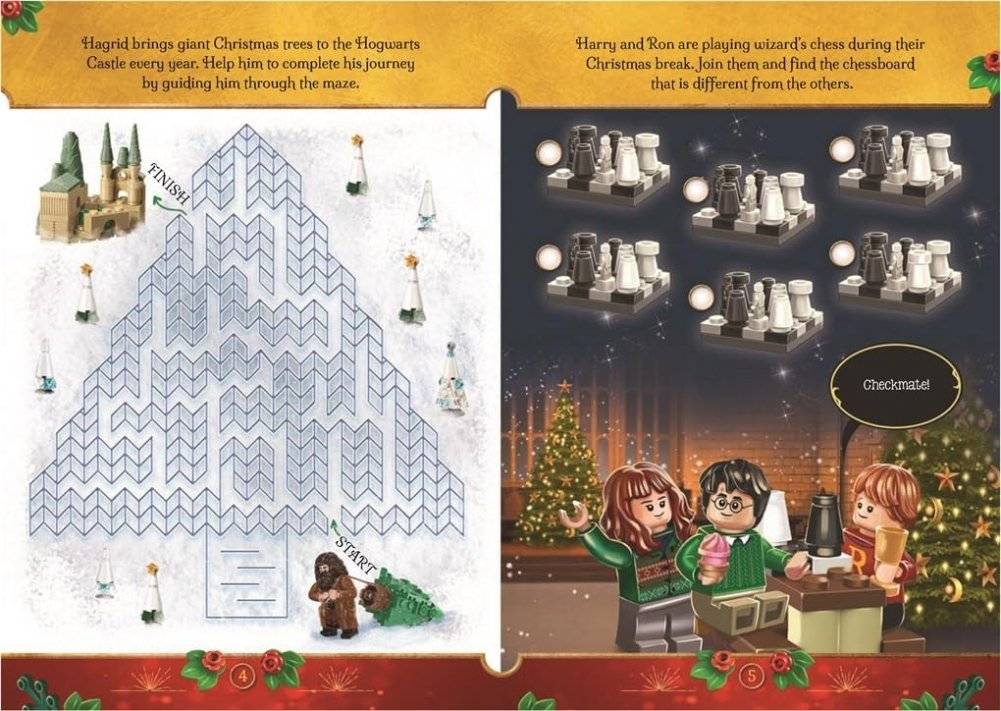 Lego Harry Potter: Magical Christmas (with Harry Potter Minifigure and Festive Mini-Builds) фото книги 2