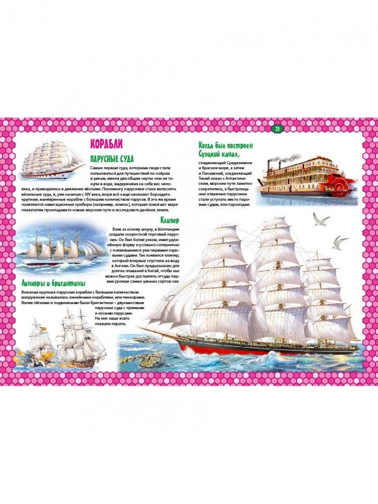 Детская энциклопедия транспорта. Автомобили, корабли, самолёты, поезда фото книги 4