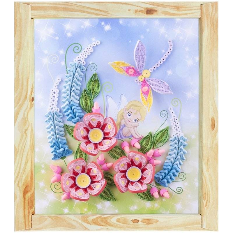 Квиллинг-панно Lori 3D "Запах лета", с рамкой, картонная коробка фото книги 2