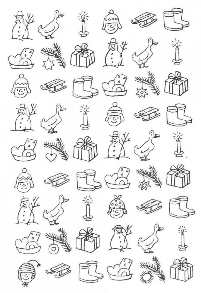 Зимняя раскраска фото книги 7