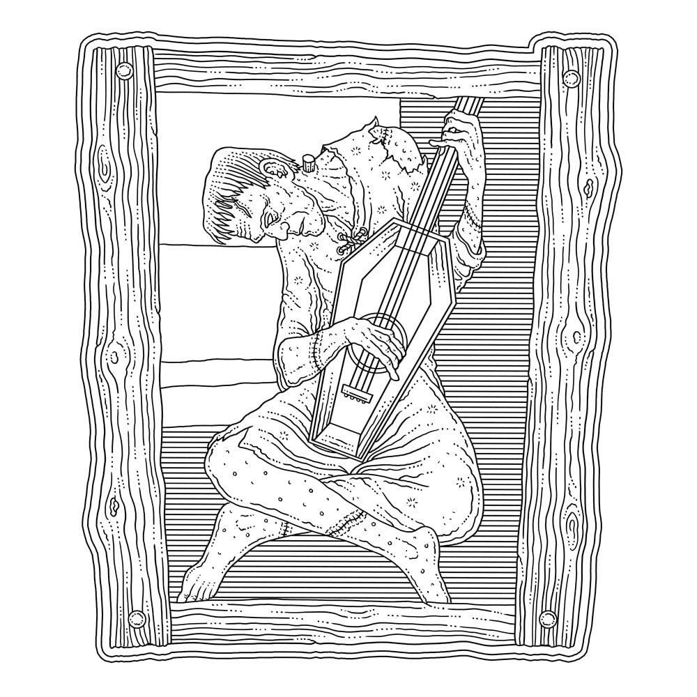 The Beauty of Horror 6: Famous Monsterpieces Coloring Book фото книги 4