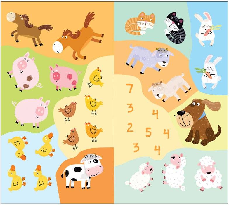 Найди, посчитай, наклей. В деревне фото книги 3