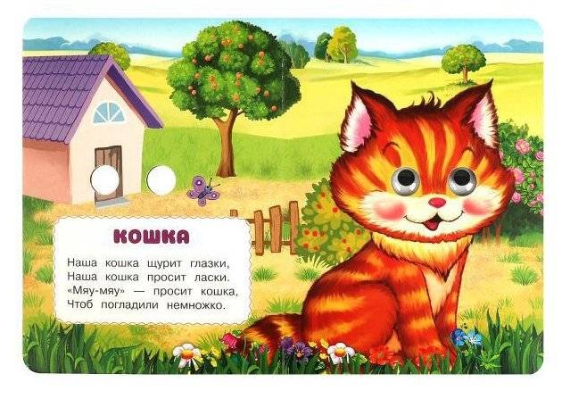 Пушистые друзья. Книжка с глазками фото книги 2