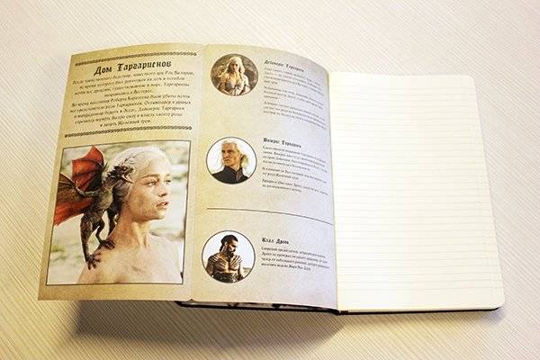 Блокнот "Игра престолов. Дом Таргариенов" фото книги 2