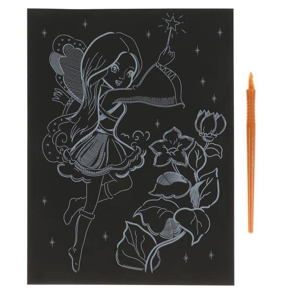 Гравюра, 18х24 см, "Фея", серебряная фото книги 2