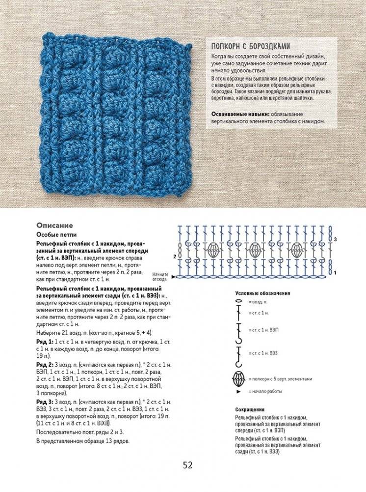 Библия объемных узоров. 20 шишечек, попкорнов и пышных столбиков. 4 стильных проекта. Крючок фото книги 5