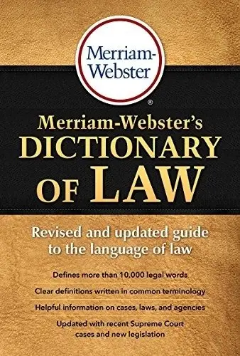 Merriam-Webster's Dictionary of Law фото книги