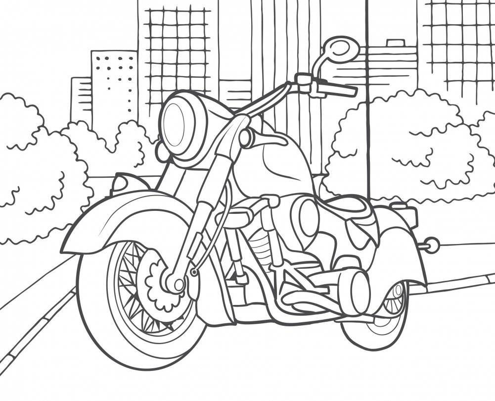 Лучшие раскраски для мальчиков. Мотоциклы фото книги 3