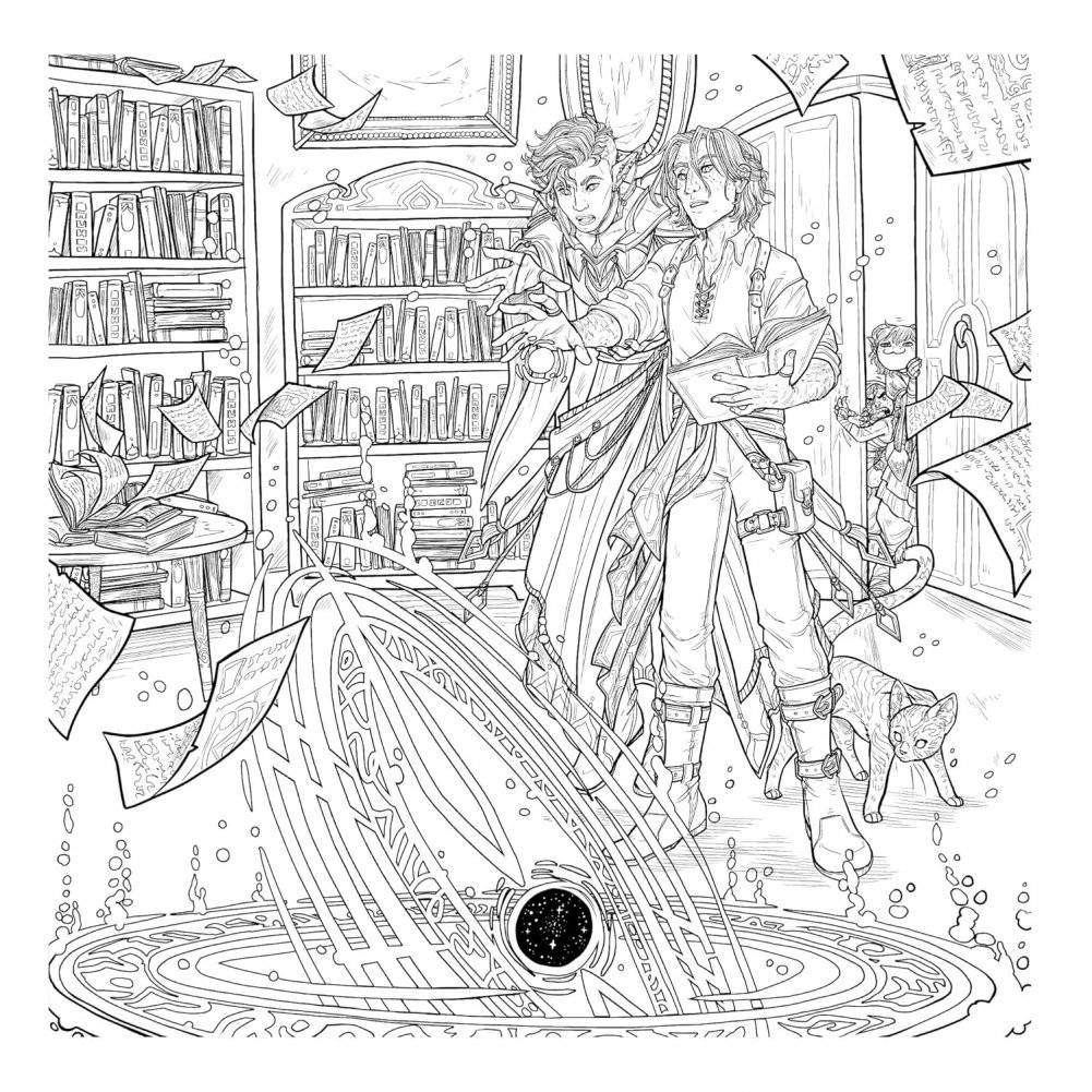 Critical Role: The Mighty Nein Coloring Book фото книги 3