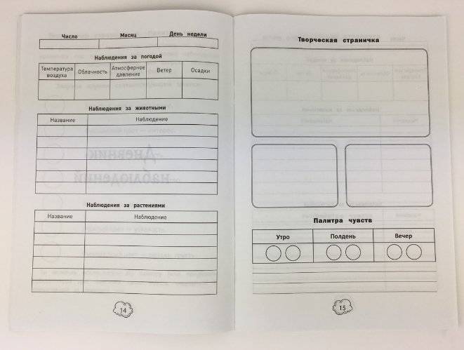 Дневник наблюдений за природой для школьников фото книги 6