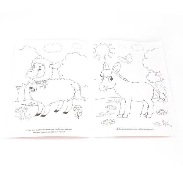 Раскраска "Союзмультфильм. Домашние животные в Простоквашино" фото книги 2