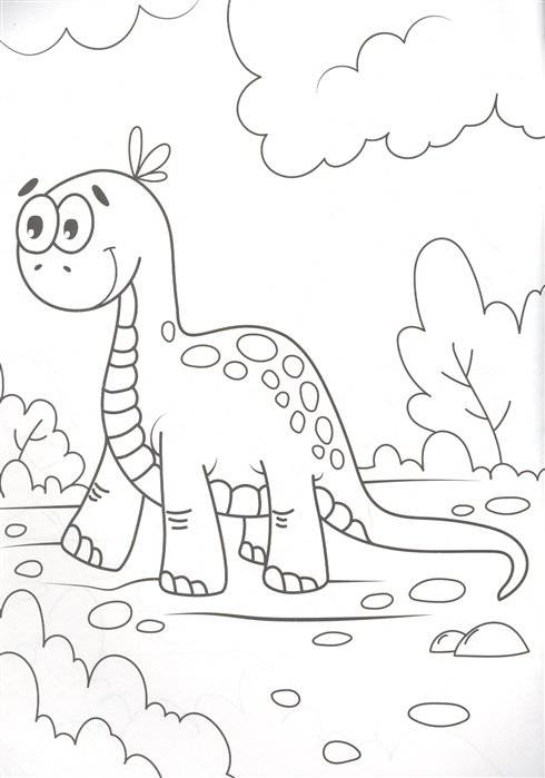 Раскраска. Динозаврики фото книги 3