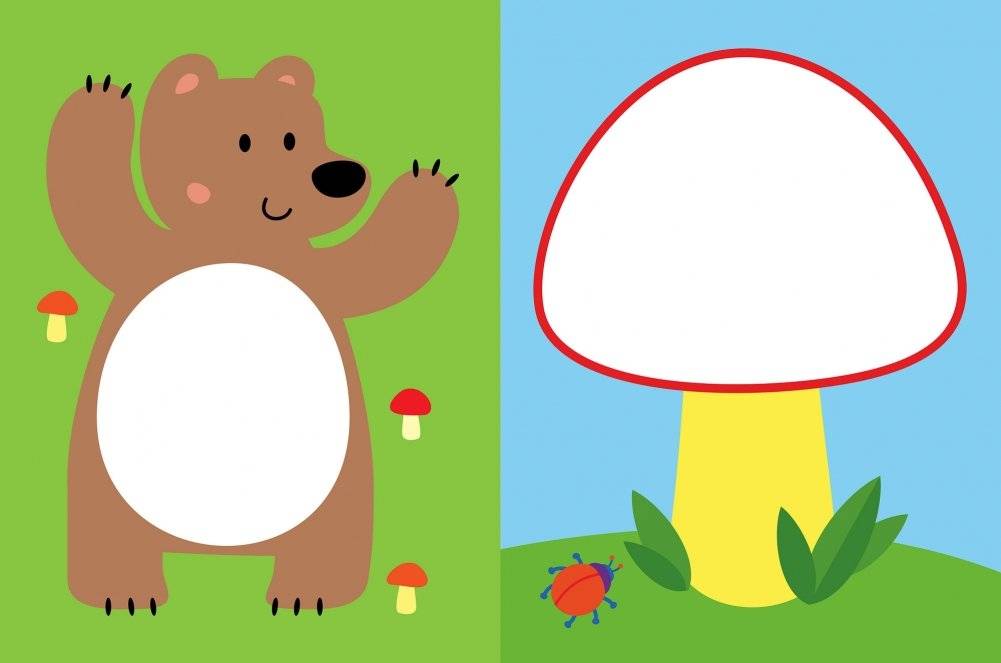 У нас в лесу. Книжка с наклейками (более 190 наклеек) фото книги 2