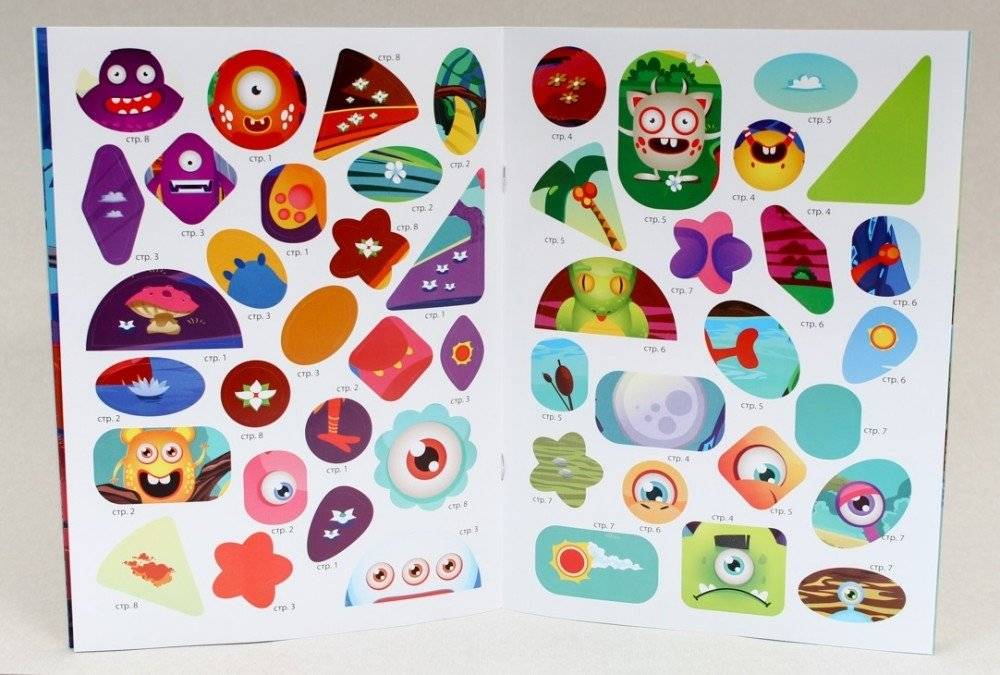 Полезные наклейки. Забавные монстрики фото книги 3