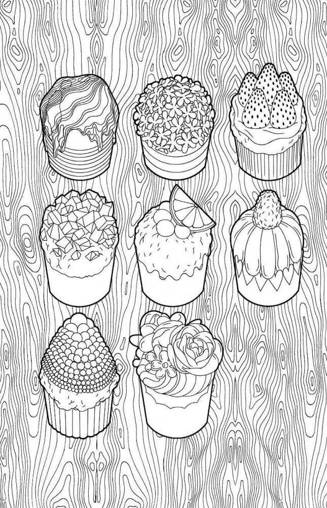 Сладости. Мини-раскраска-антистресс для творчества и вдохновения фото книги 6