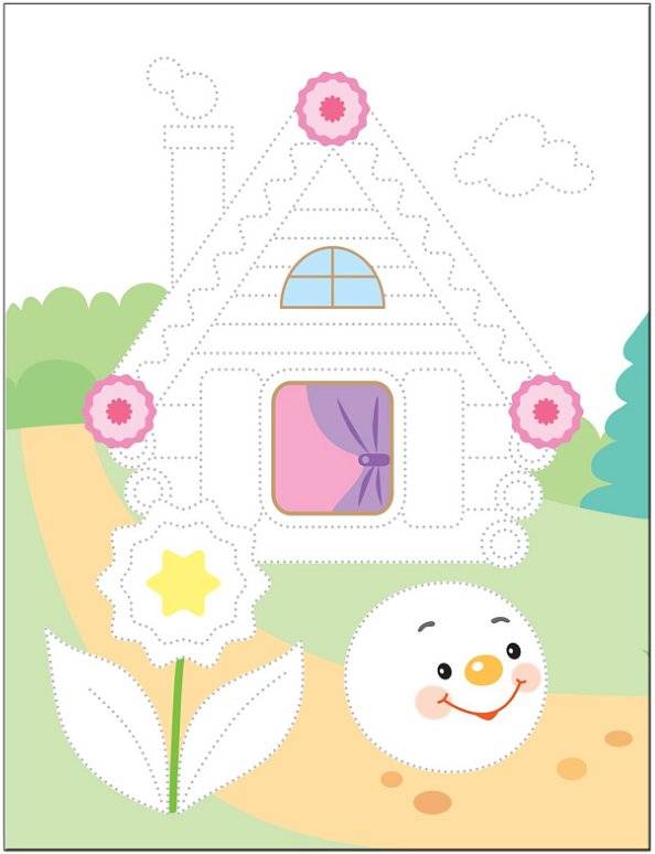 Рисуем по точкам. Колобок фото книги 3