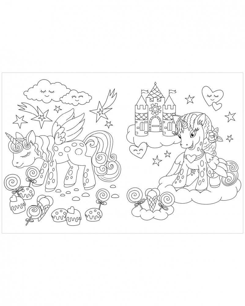 Весёлые раскраски. Волшебные единороги фото книги 3