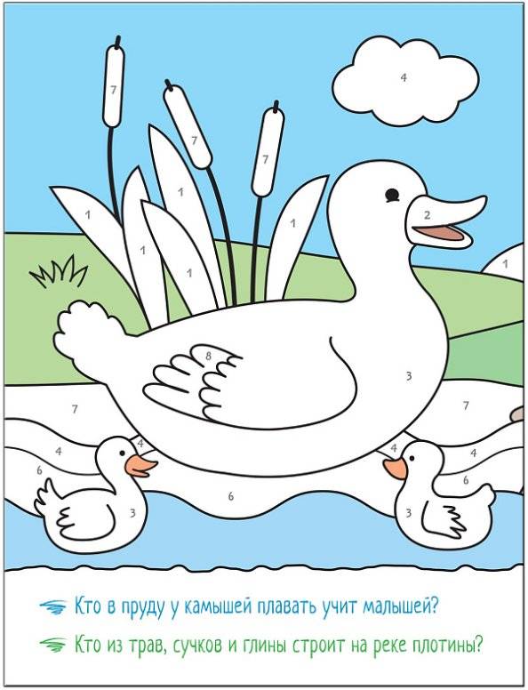 Раскрашиваем по цифрам. В реке фото книги 3