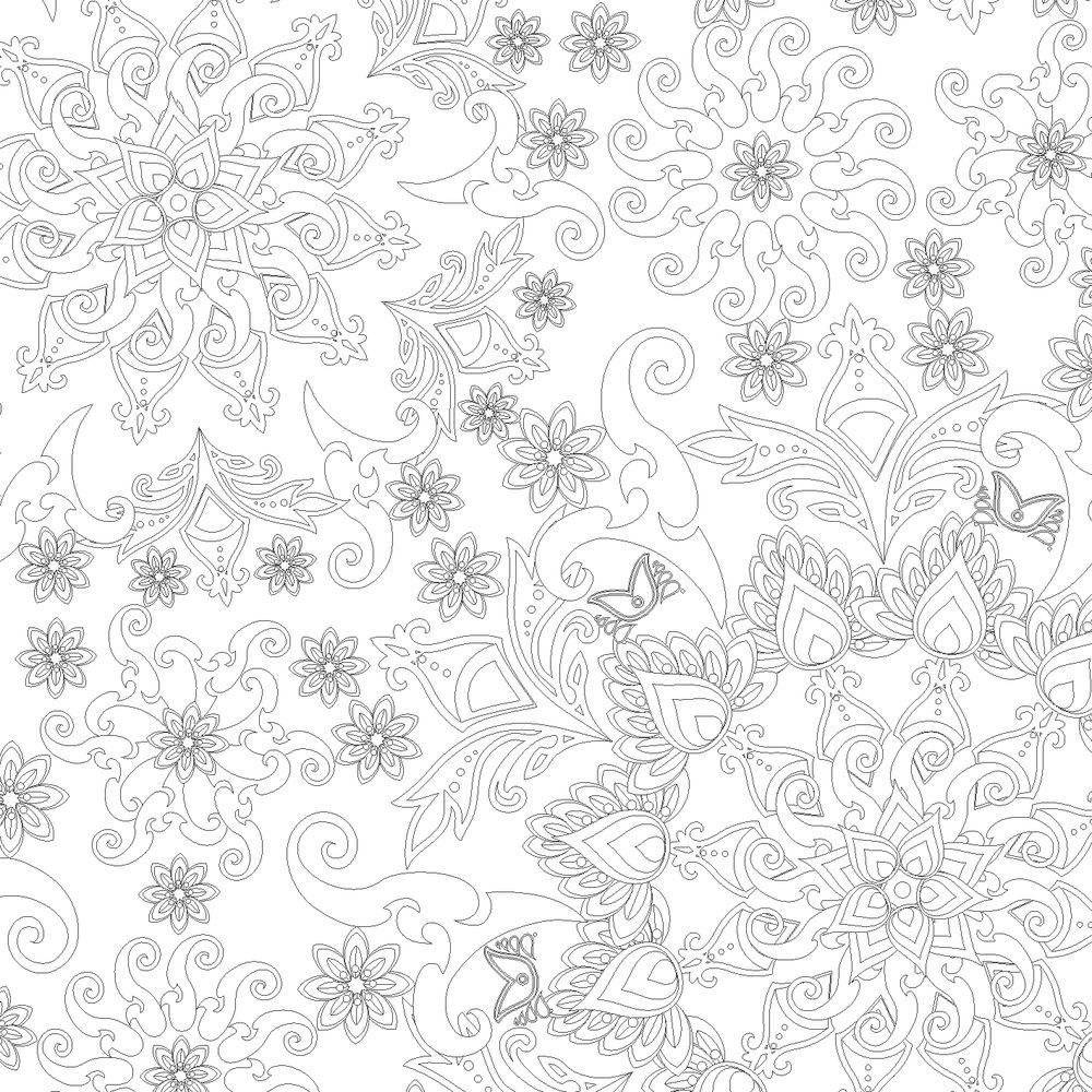 Арт-терапия. Индийские мотивы. 70 рисунков для раскрашивания и снятия стресса фото книги 5