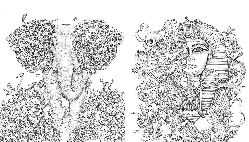 Метаморфозы. Экстремальные раскраски фото книги 7