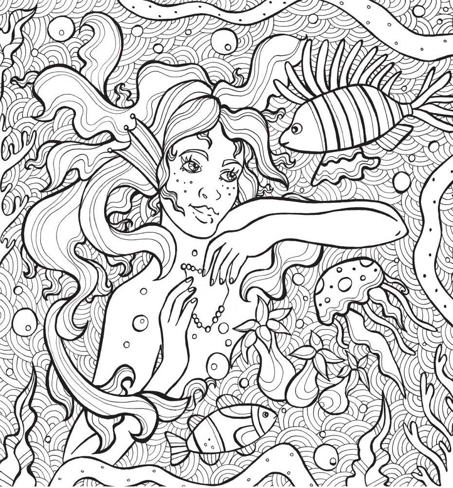 Раскраска-антистресс. Тайны подводных садов фото книги 8