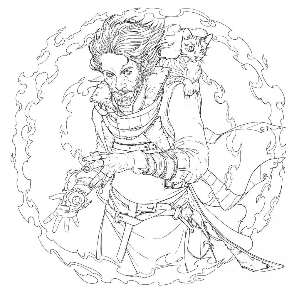 Critical Role: The Mighty Nein Coloring Book фото книги 4