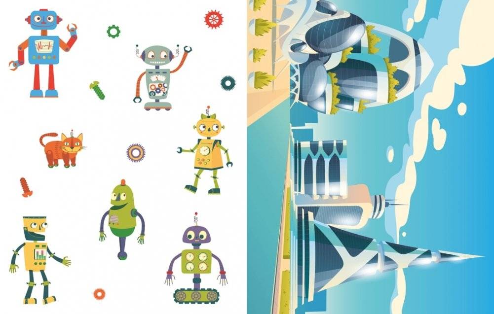 Объёмные игрушки из бумаги. Роботы фото книги 2