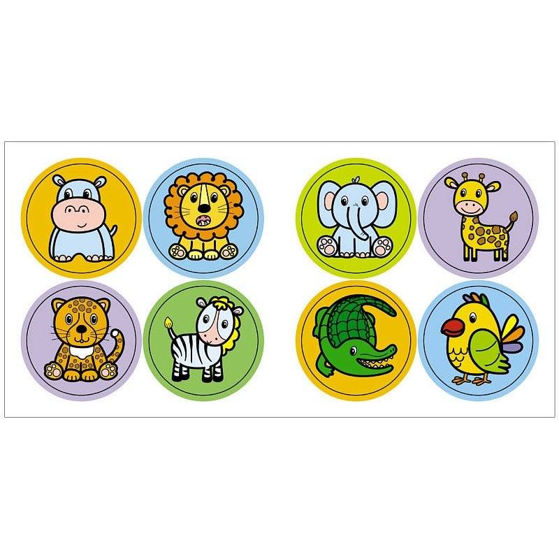 Раскраска с наклейками "В Африке" фото книги 4