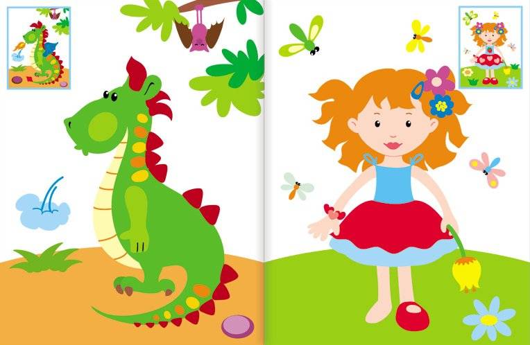 Чудесные наклейки: Найди различия фото книги 2