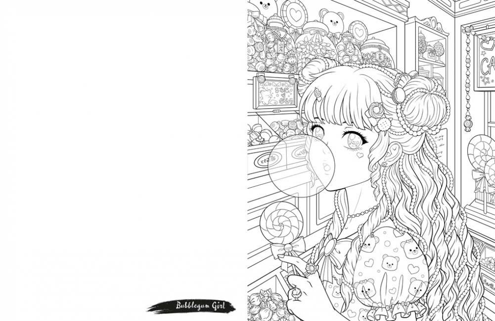Manga Art. A Colouring Book фото книги 2