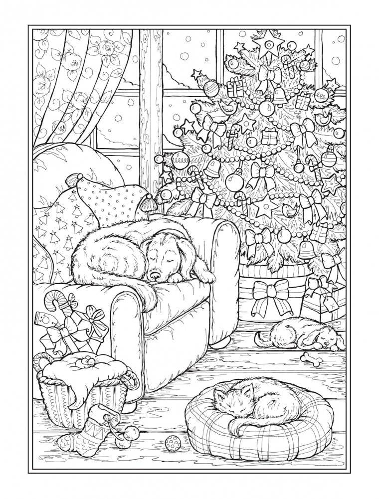 The Night Before Christmas Coloring Book фото книги 4