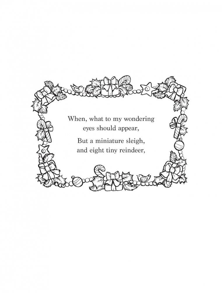 The Night Before Christmas Coloring Book фото книги 5