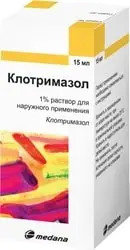 Clotrimazole Medana Solution, 1%, 15 ml.