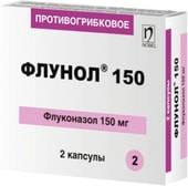 Nobel Flunol, 150 mg, 2 caps.