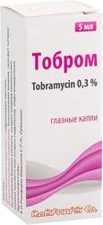 Rompharm Tobrom drops, 0.3%, 5 ml.
