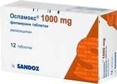 Sandoz Ospamox, 1000 mg, 12 tab.
