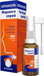 Silvanols Pharyngospray, 20 ml.