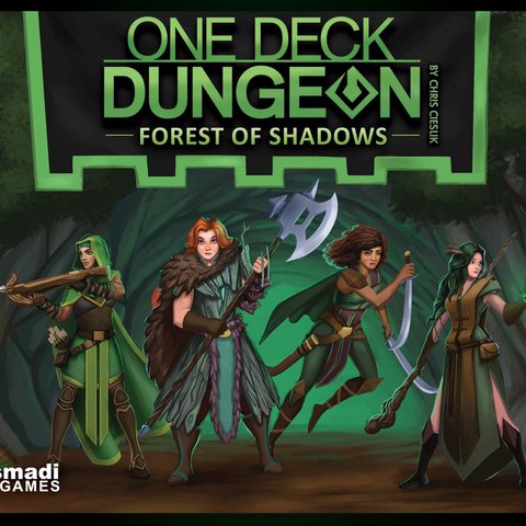 Copertina di One Deck Dungeon: Forest of Shadows
